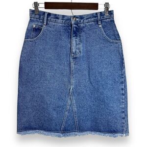 Real Comfort Authentic Wear Vintage Denim Knee‎ Length Skirt Women's Size 4